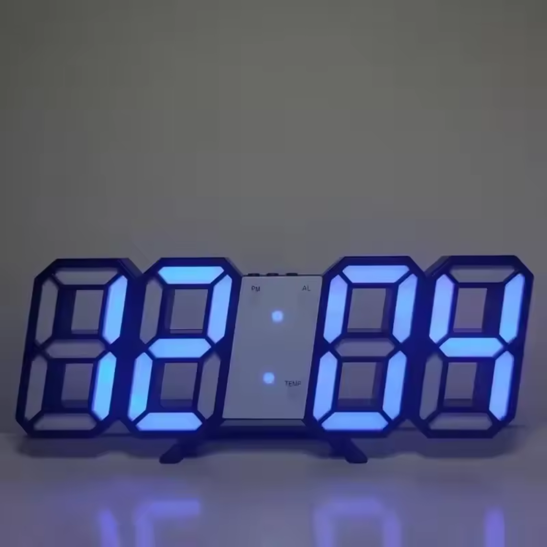 Reloj dígital LED 3D