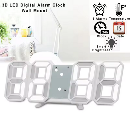 Reloj dígital LED 3D